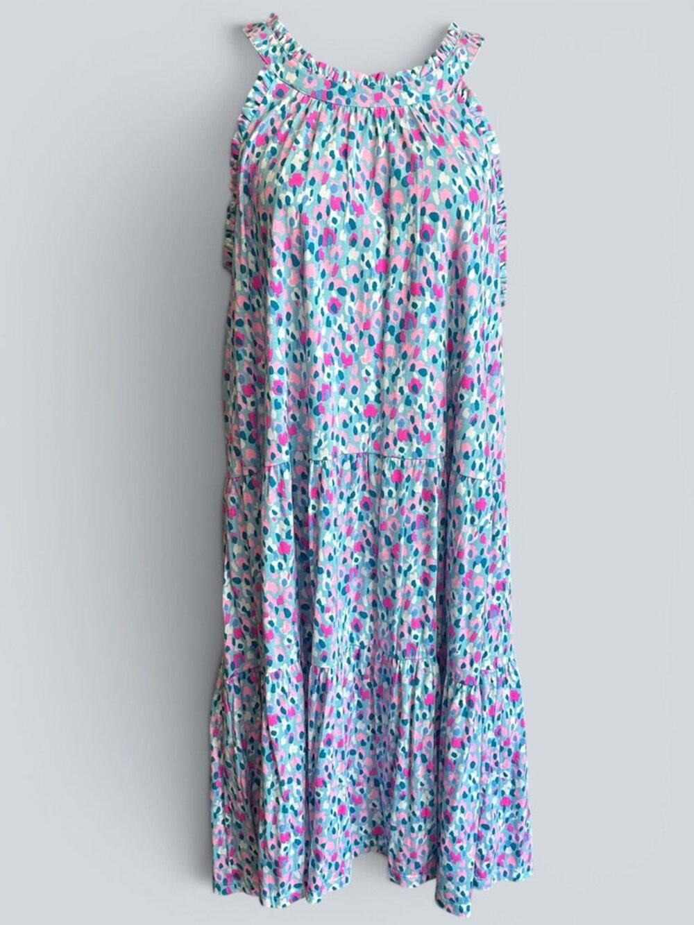 Lilly Pulitzer JERRICA Tiered Mini Dress Multi HOTTIE DOTTIE XL $118 NEW w/Tags - Picture 2 of 7